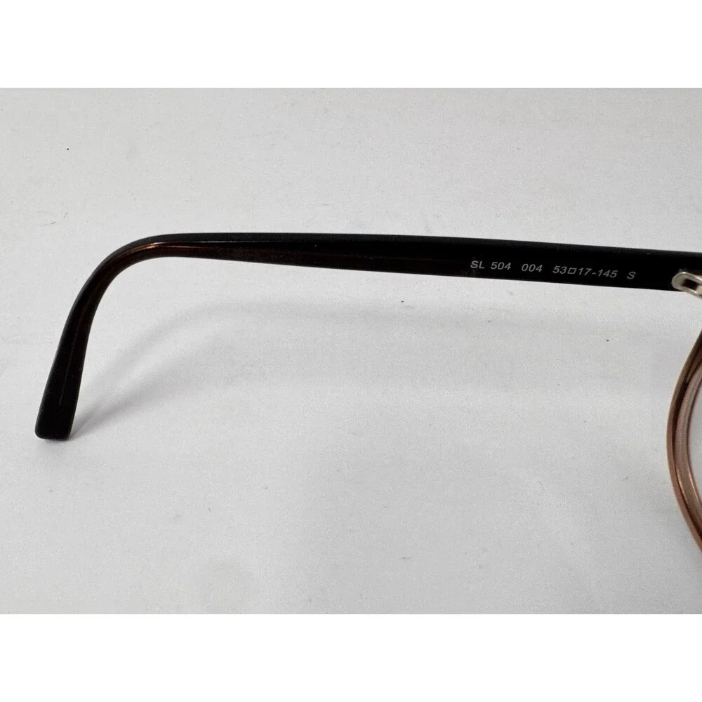 Saint Laurent SL504 004 Eyeglass Frames Only 53-17-145 Brown Fade Italy